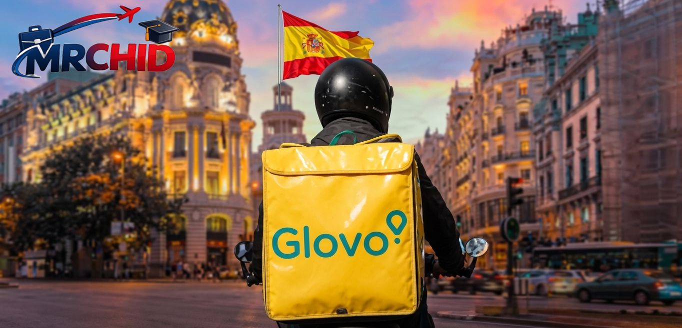 العمل مع Glovo في إسبانيا /mrchid.com